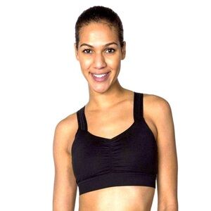 Handful Y-Back black sports bra size Small